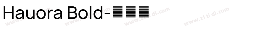 Hauora Bold字体转换